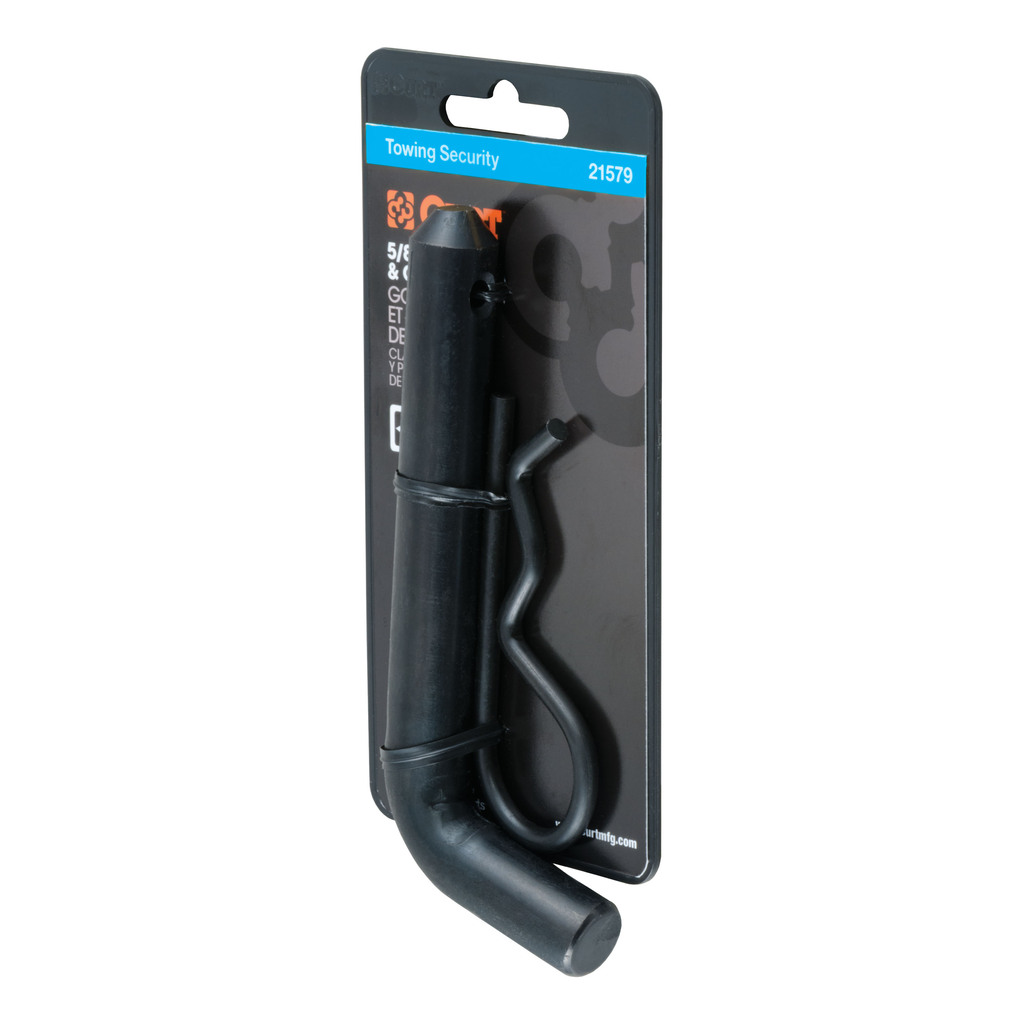 Curt 5/8" Hitch Pin (2" Receiver, Black, Packaged) - 21579