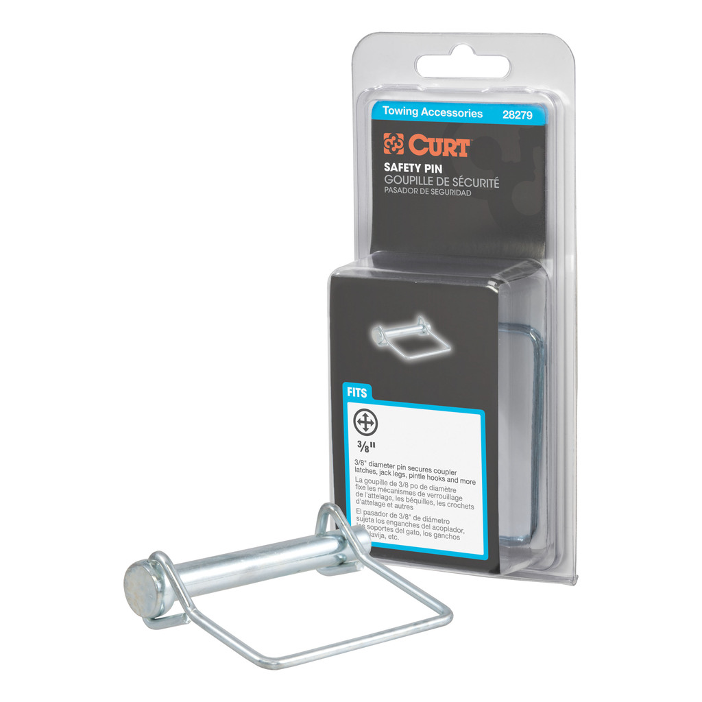 Curt 3/8" Safety Pin (2-3/4" Pin Length, Packaged) - 28279