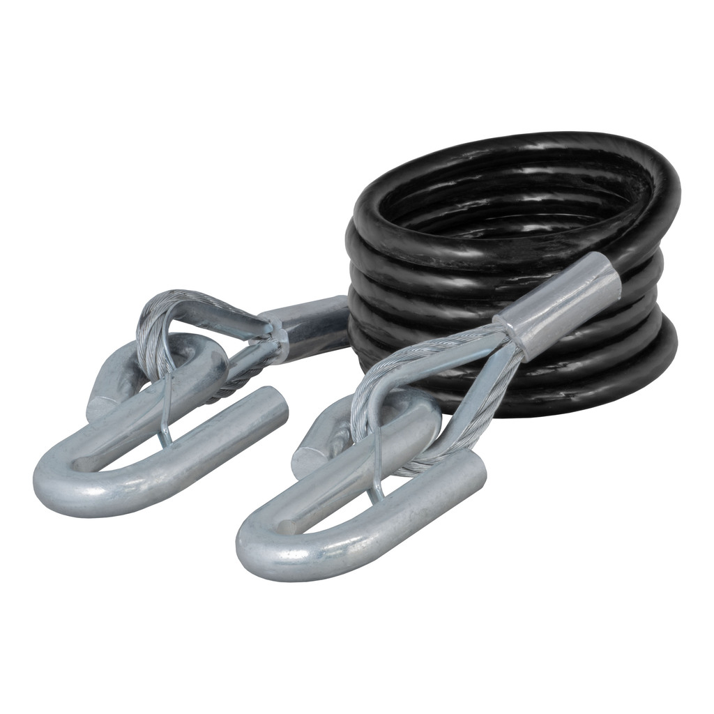 Curt Replacement 84" x 3/8" Diameter Tow Bar Safety Cable with Hooks (7,500 lbs) - 70008