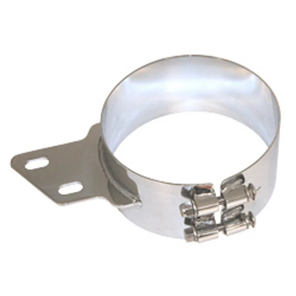 Peterbilt 377, 378, 379, 386, 388, 389 8 Inch SS Wide Angled Exhaust Mounting Clamp