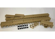 Pour A Lid Tan 132″ Channel Drain System- PLC-132 INLN TAN