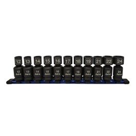 Astro Pneumatic 11-Piece 1/2″ Drive Nano Pinless Universal Impact Sockets – Metric