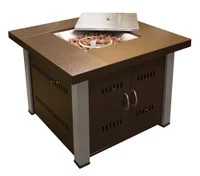 Propane Firepit Antique Bronze Stainless Steel Finish
