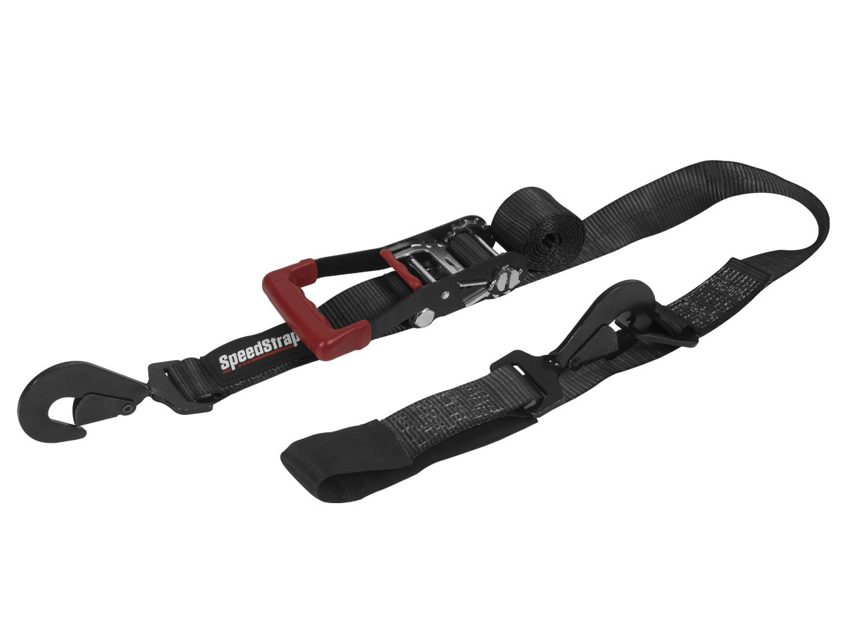 PRP Seats SpeedStrap 2″ x 10′ Ratchet Tie Down with Twisted Snap Hooks & Axle Strap Combo