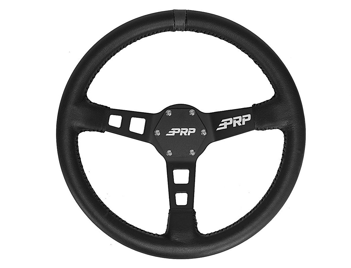 PRP Seats G110 Deep Dish Steering Wheel Leather in BLack