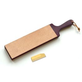 Strop Flexcut Dual-Sided Paddle Strop has a 10” x 3” stropping surface