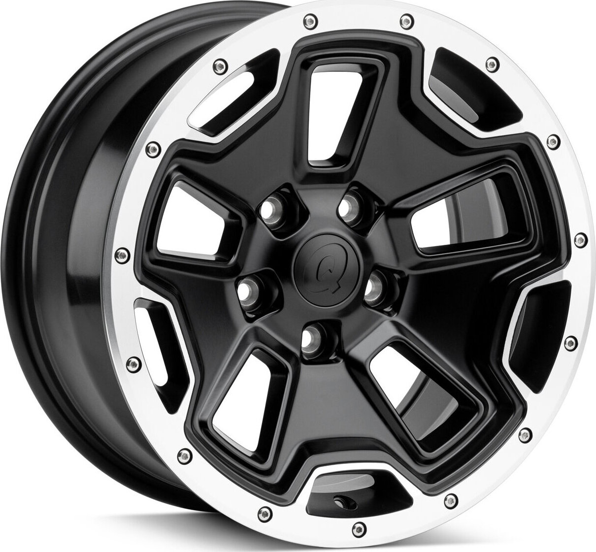 Quadratec Hardrock II Wheel 17x8.5 with 5.2in Backspace for 07-26 Jeep Wrangler JL, JK & Gladiator JT