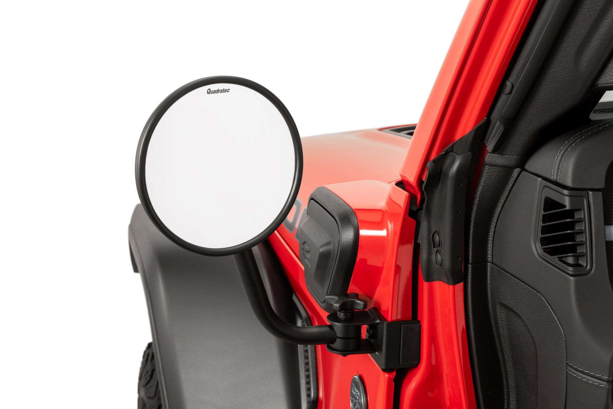 Quadratec Quick Release Mirrors - Round Head for 21-26 Jeep Wrangler Unlimited 4xe