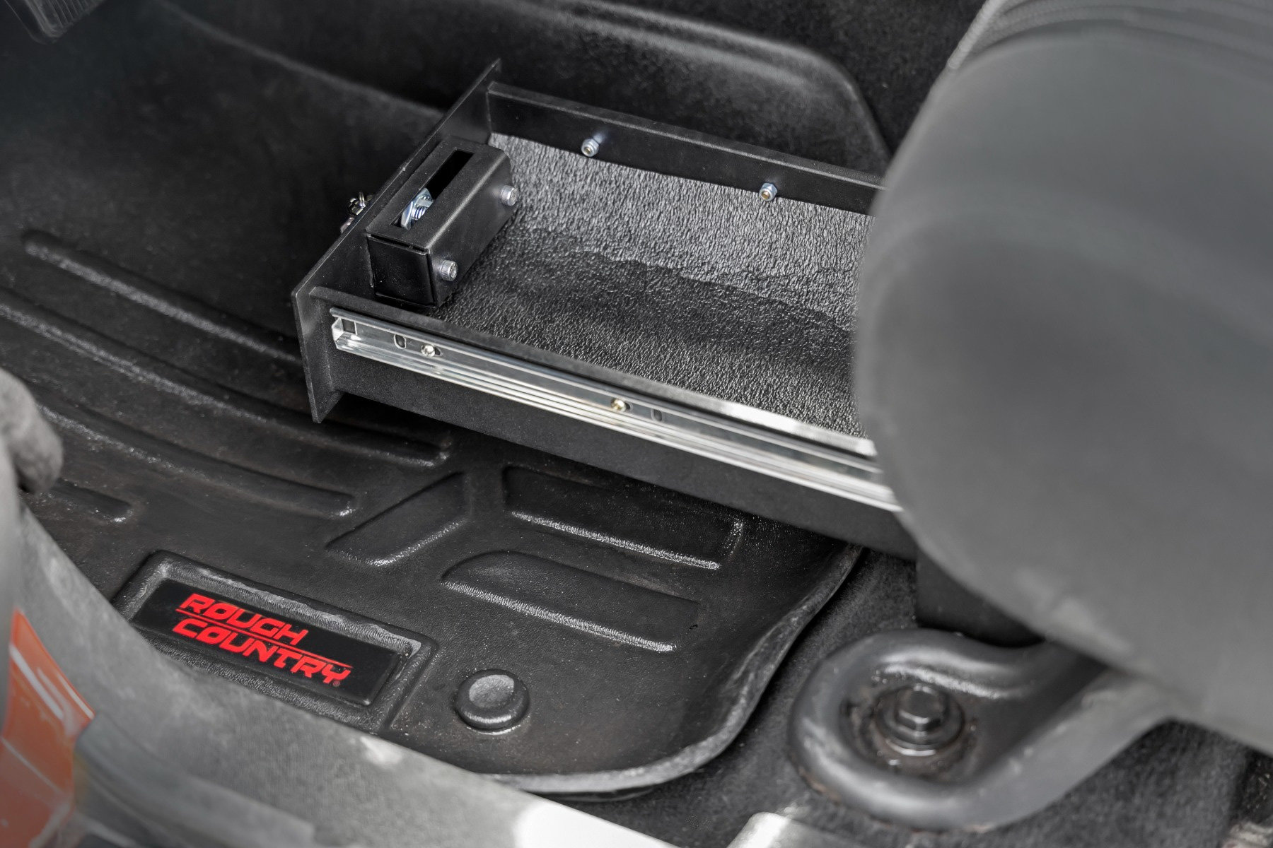 Rough Country 99035 Driver Side Under Seat Lockable Storage Box for 07-18 Jeep Wrangler JK