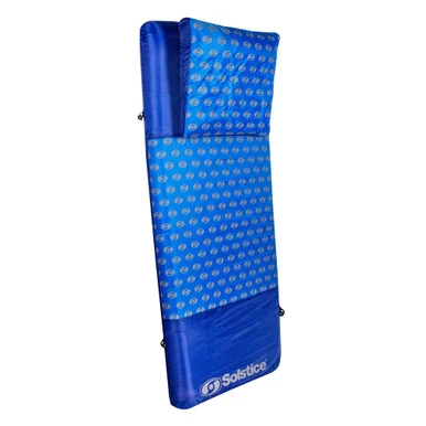 Relax in Style with the 75-Inch Inflatable Blue Swirled Air Mattress Swimming Float