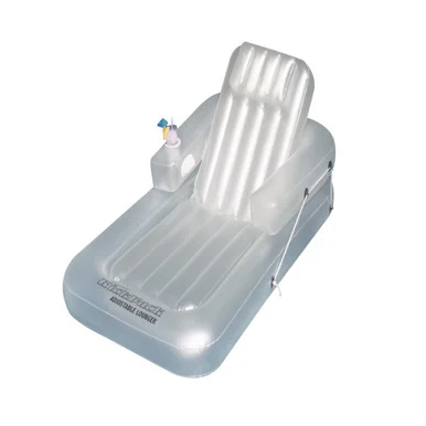Relax in Style with the Inflatable Light Blue Water Sports Kickback Adjustable Lounger Raft, 74-Inch