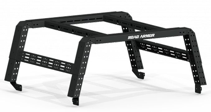 Road Armor 520BRS52B Treck Adjustable Bed Rack System with Bracket Kit for 20-26 Jeep Gladiator JT
