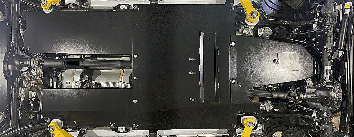 Rock Hard 4X4 RH-90527 Complete Bellypan Skid Plate System with Dual Crossmembers for 2021 Jeep Wrangler Unlimited JL 4-Door 392 Hemi