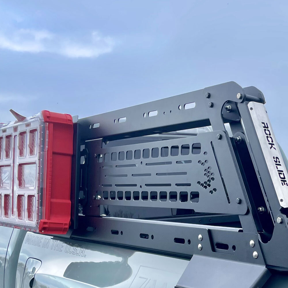 Rock Slide Engineering RK-101 Gladiator Overland Rack Fixed Side Panels for 20-26 Jeep Gladiator JT & 16-26 Toyota Tacoma
