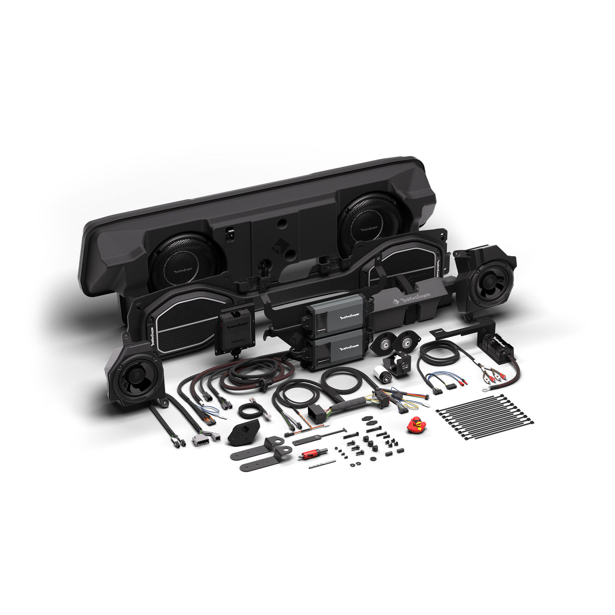 Rockford Fosgate 20GLADR-STG5 1,800 Watt All-In-One Audio Kit for 20-23 Jeep Gladiator JT