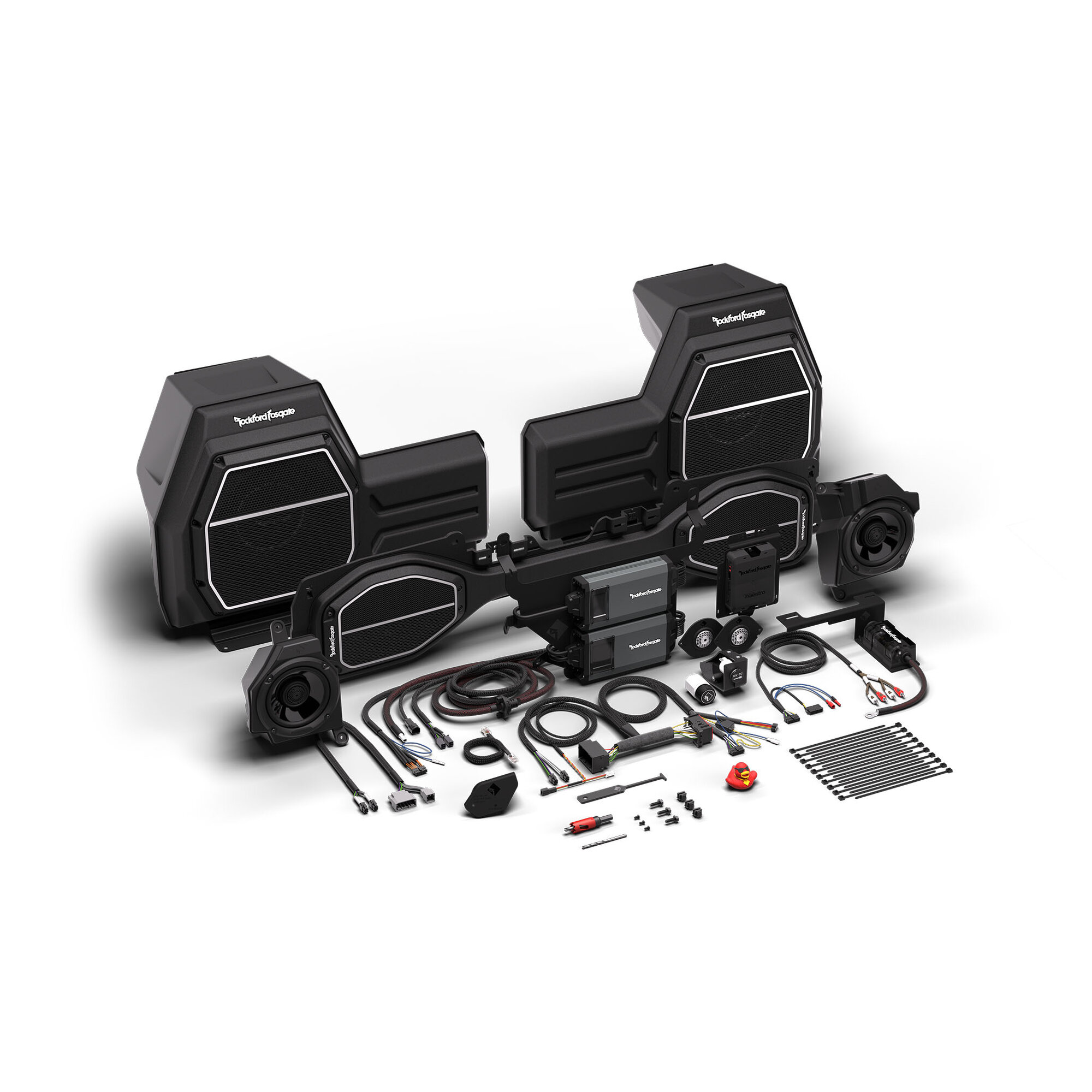 Rockford Fosgate 1,800 Watt All-In-One Audio Kit for 18-26 Jeep Wrangler JL Unlimited 4-Door