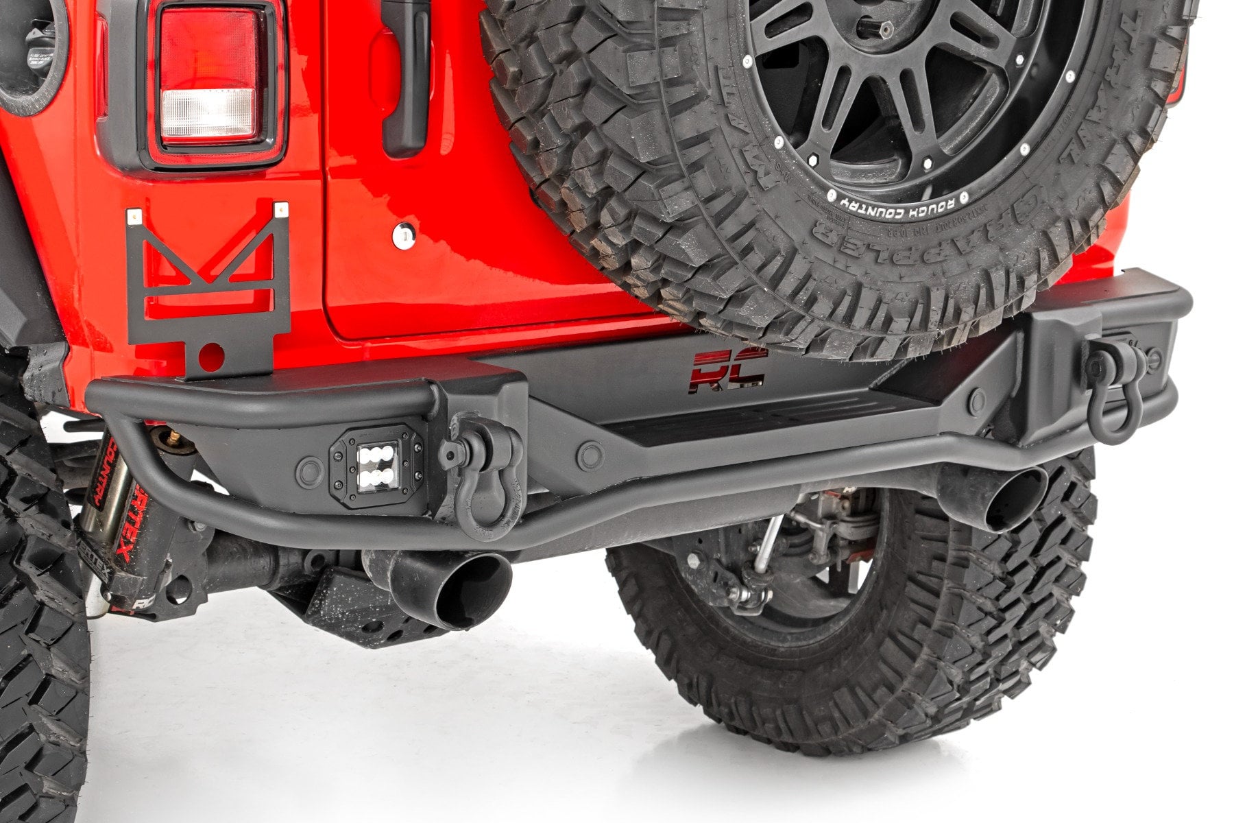 Rough Country 10648 Tubular Rear Bumper for 18-26 Jeep Wrangler JL