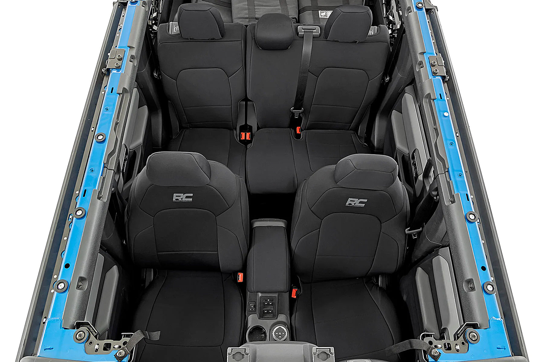 Rough Country Front & Rear Seat Covers for 21-25 Ford Bronco 4-Door