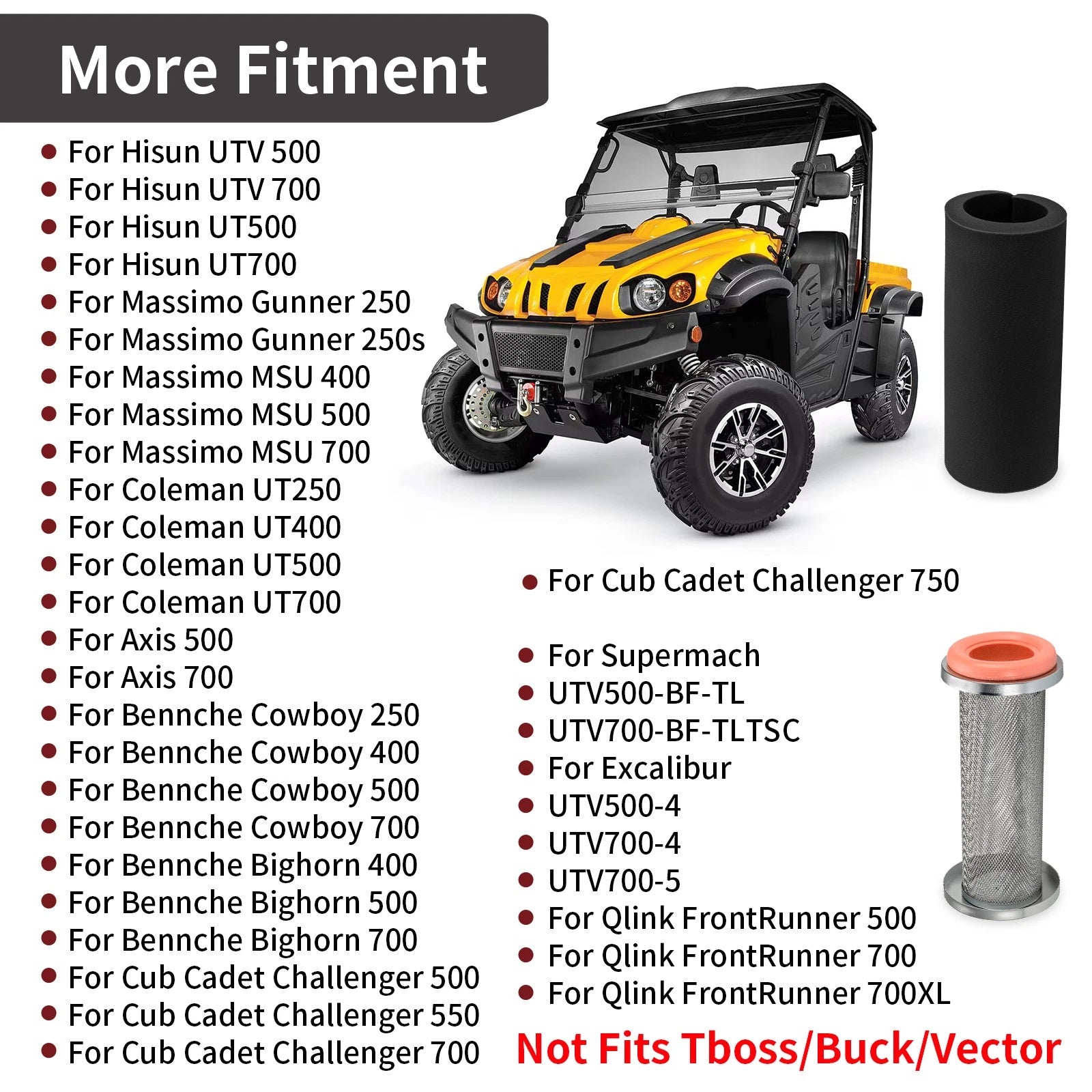 Air Filter with Cage Holder for Coleman UT250 UT400 UT500 UT700 (N/A) 17104-115-0000