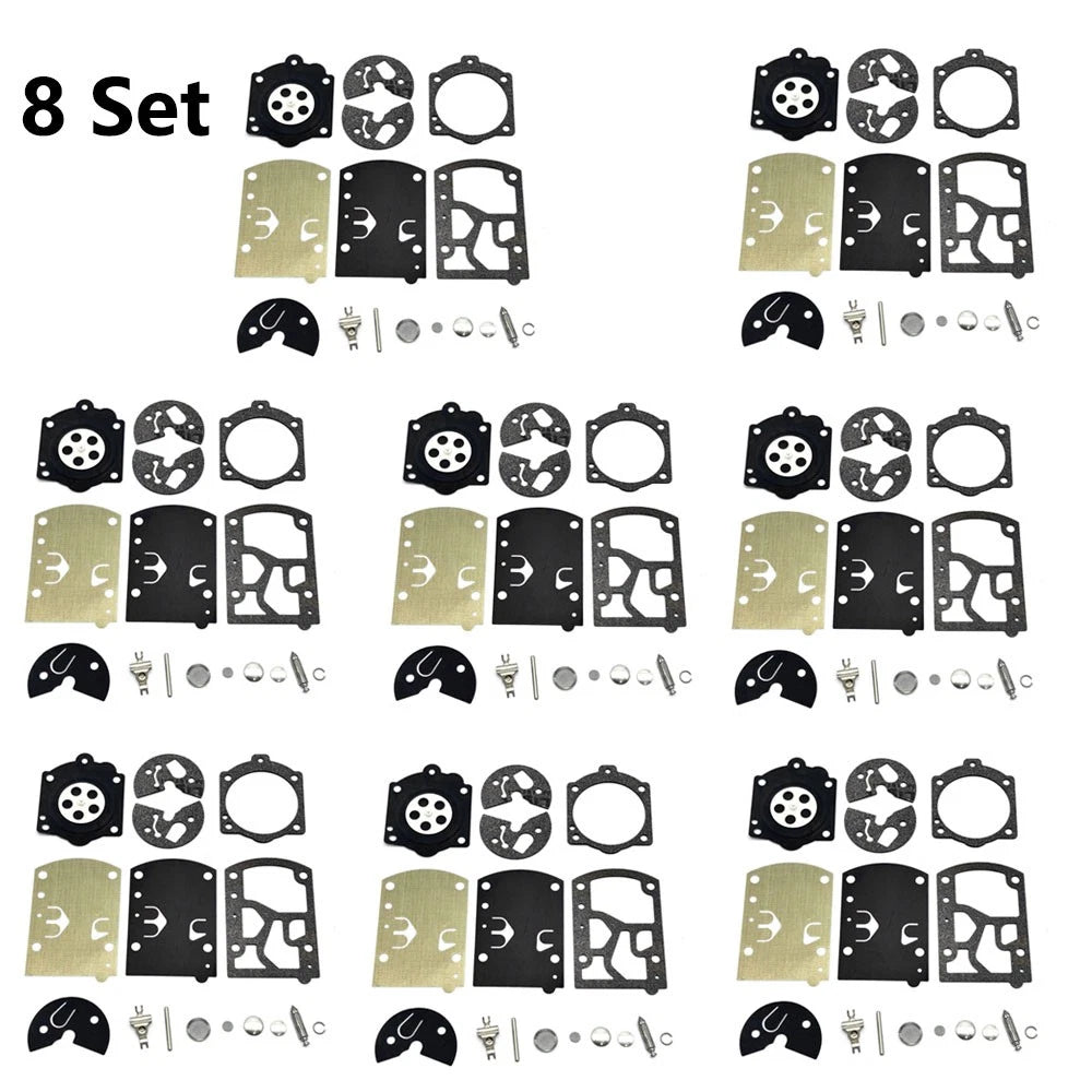 Set of 8 Carburetor Gasket Repair Kit for Walbro WB WB-24 WB-25 WB-32 WB-33