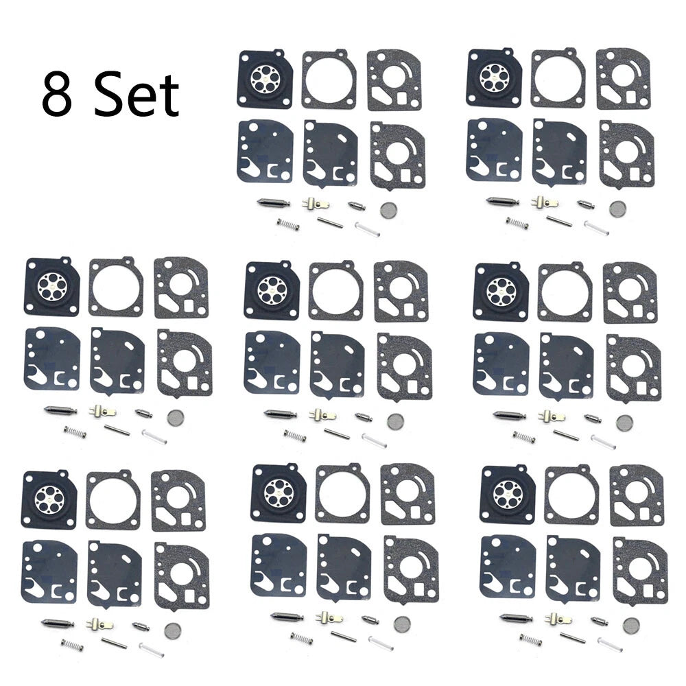 Set of 8 Carburetor Gasket Overhaul Kit for Zama RB-52 C1Q-P22 C1Q-P24 C1Q-P18