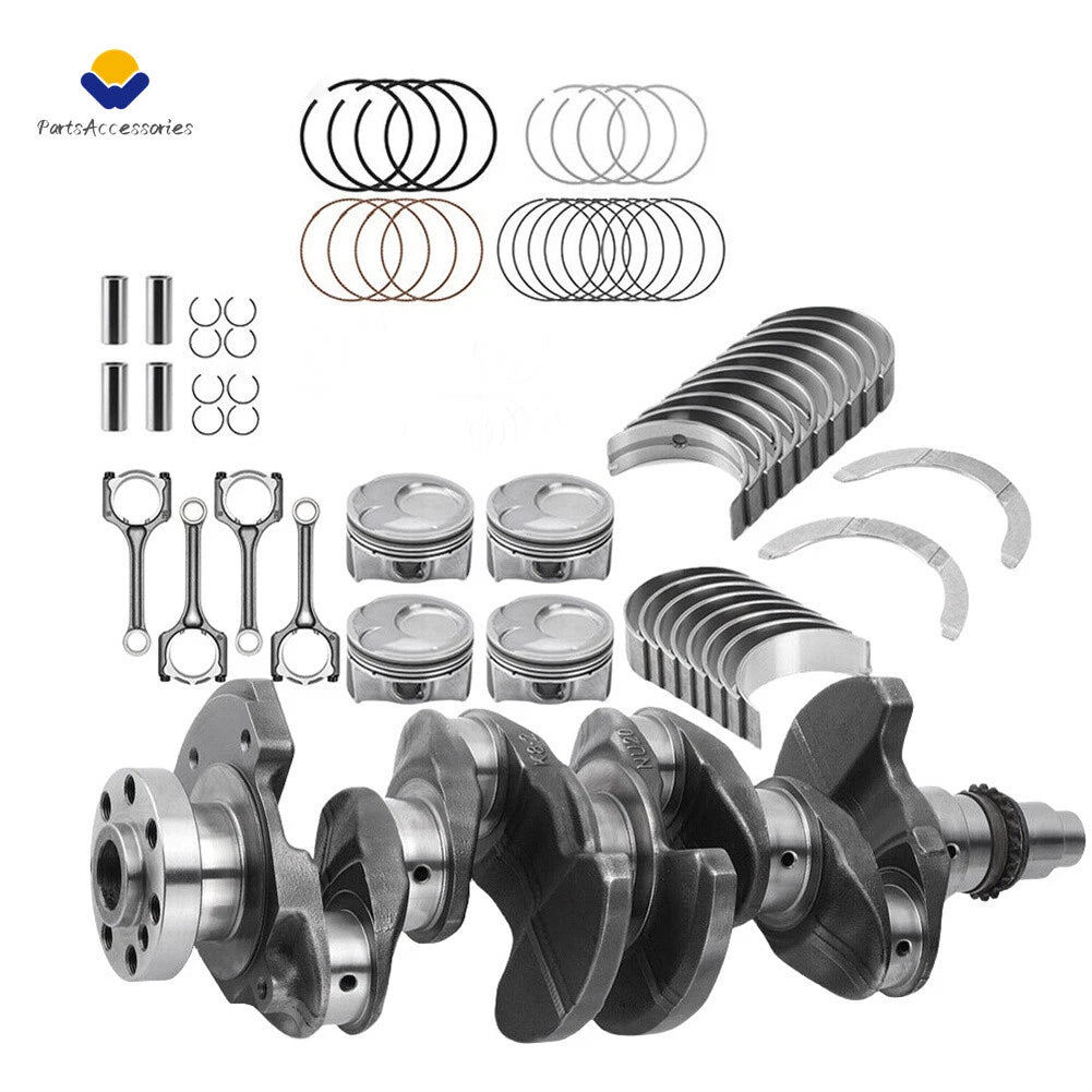 Piston & Rings Kit, Connecting Rod, Bearings, Crankshaft for Hyundai Kia 2.0L