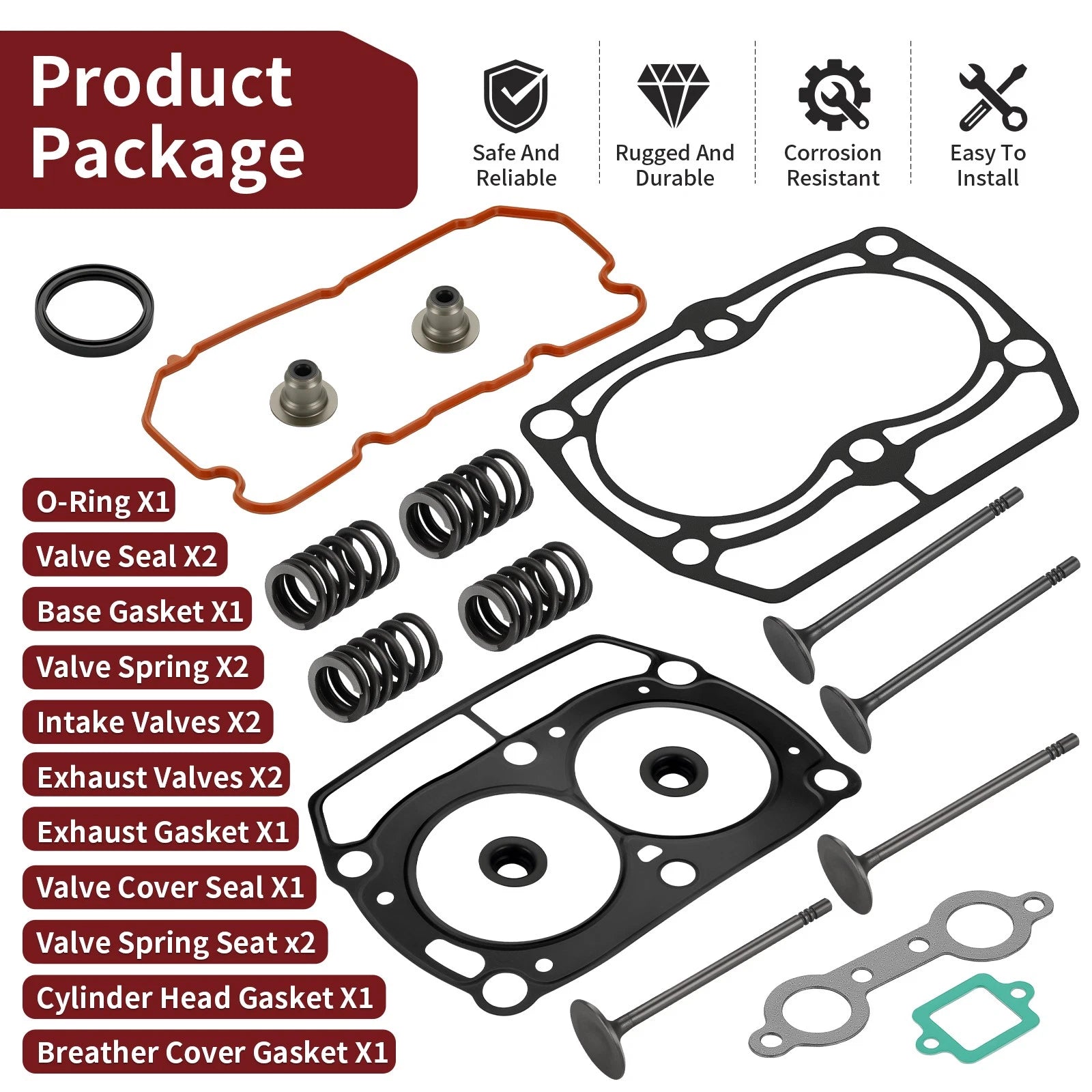 Top End Cylinder Gasket Kit for Polaris RZR Ranger 800 (2008–2014)