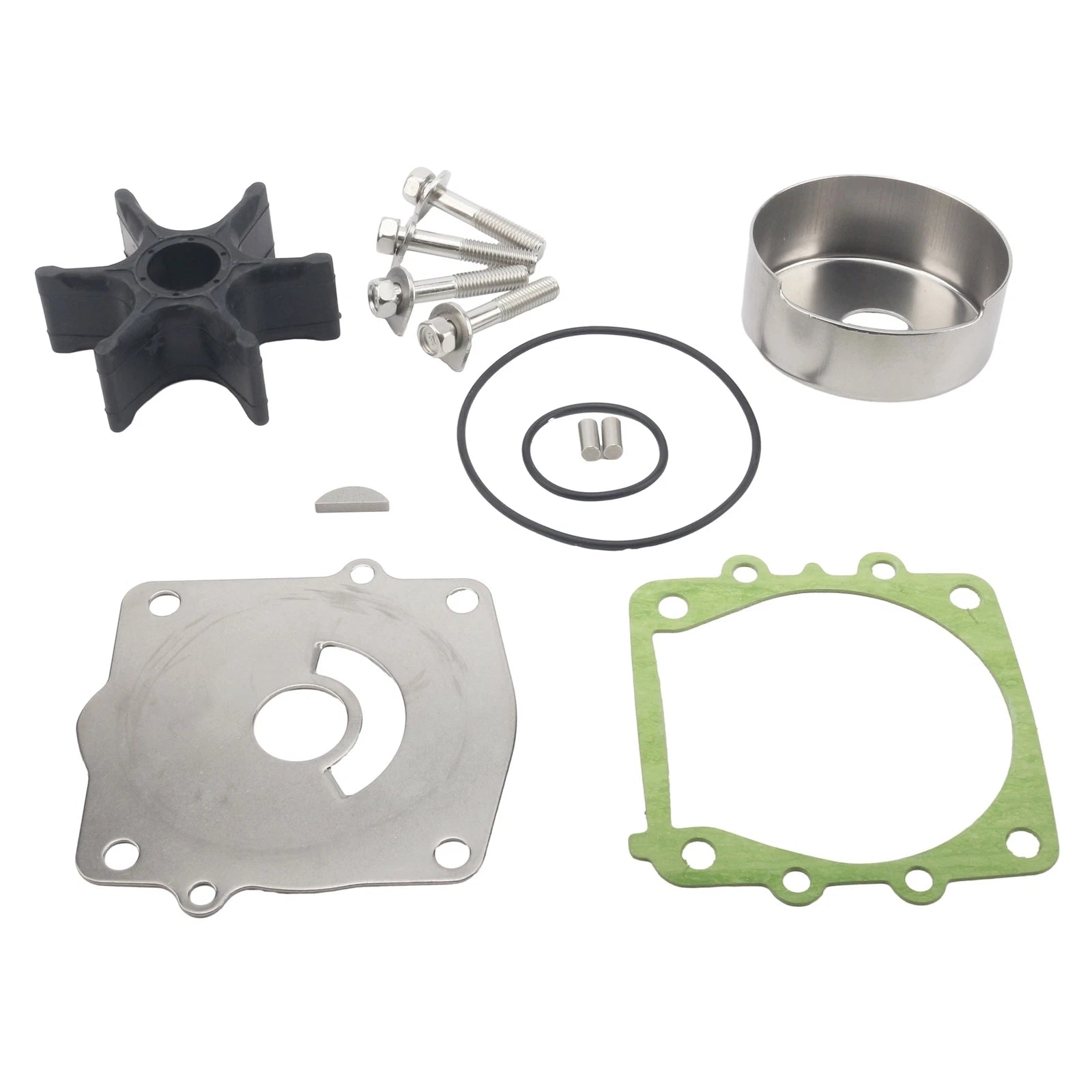 Water Pump Impeller Repair Kit for Yamaha Outboard (6G5-W0078-00, 6G5-W0078-1A)