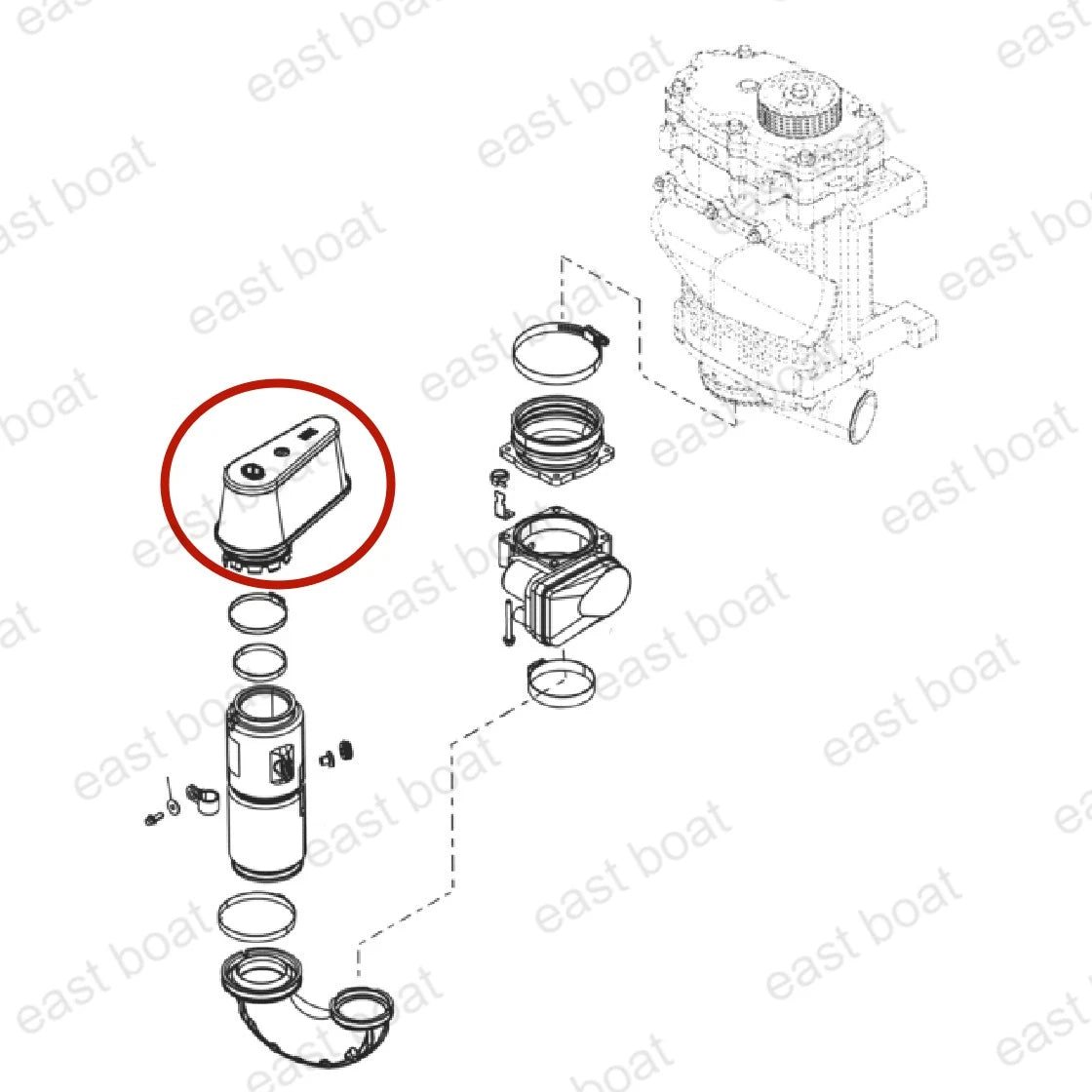 Air Filter Element for Mercury Marine Verado 200-300HP (200-300) 893318T02