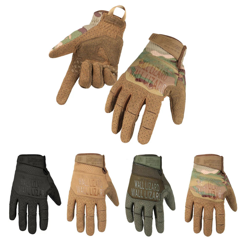 Tactical Motorcycle Gloves for Outdoor Sport Riding, Touchscreen, Anti-slip