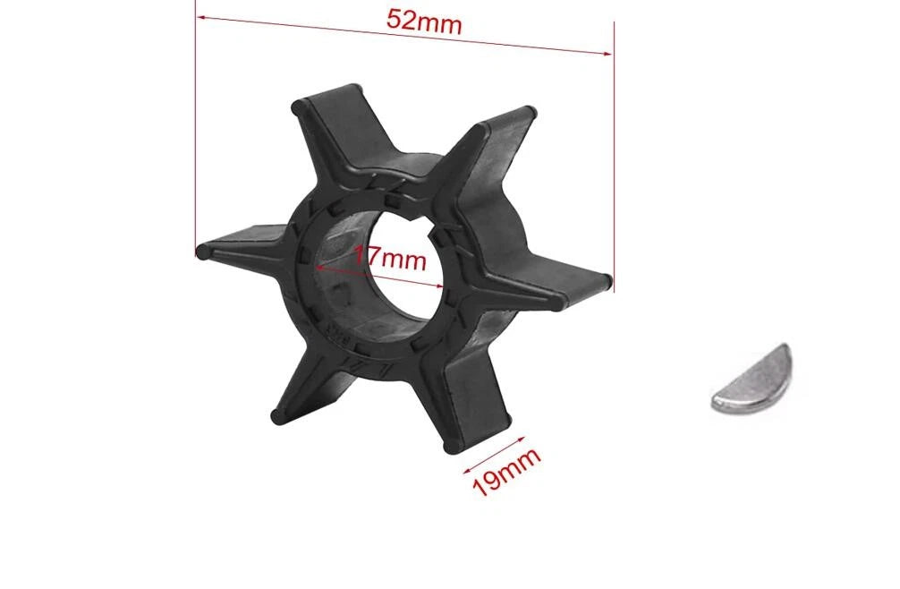 Impeller with Key 6H3-44352-00-00 for Yamaha 40 50 60 70 C40 C50 C60 C70 E60