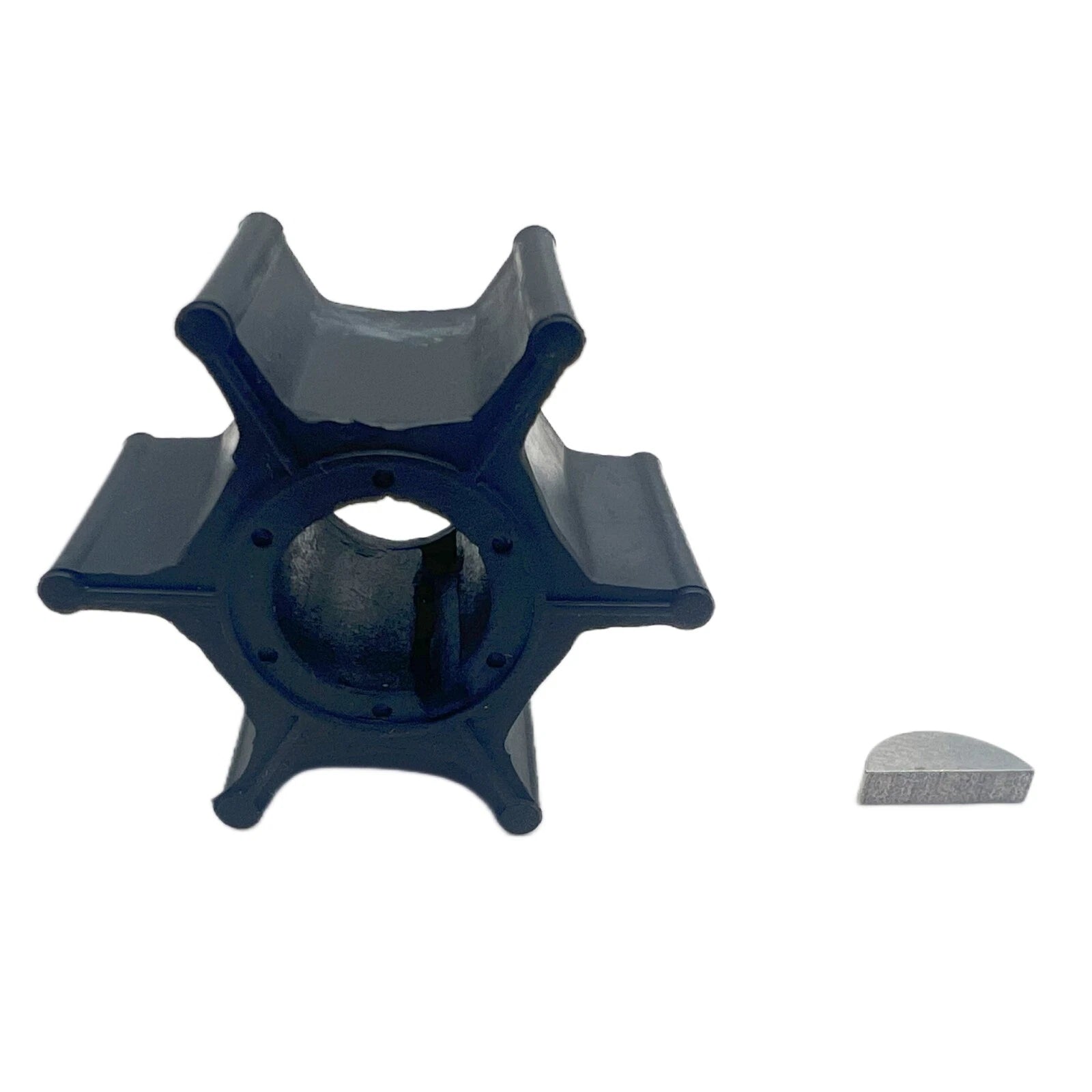 Water Pump Impeller with Key for Suzuki Outboard 9.9 15 HP (2-Stroke) (17461-93901)