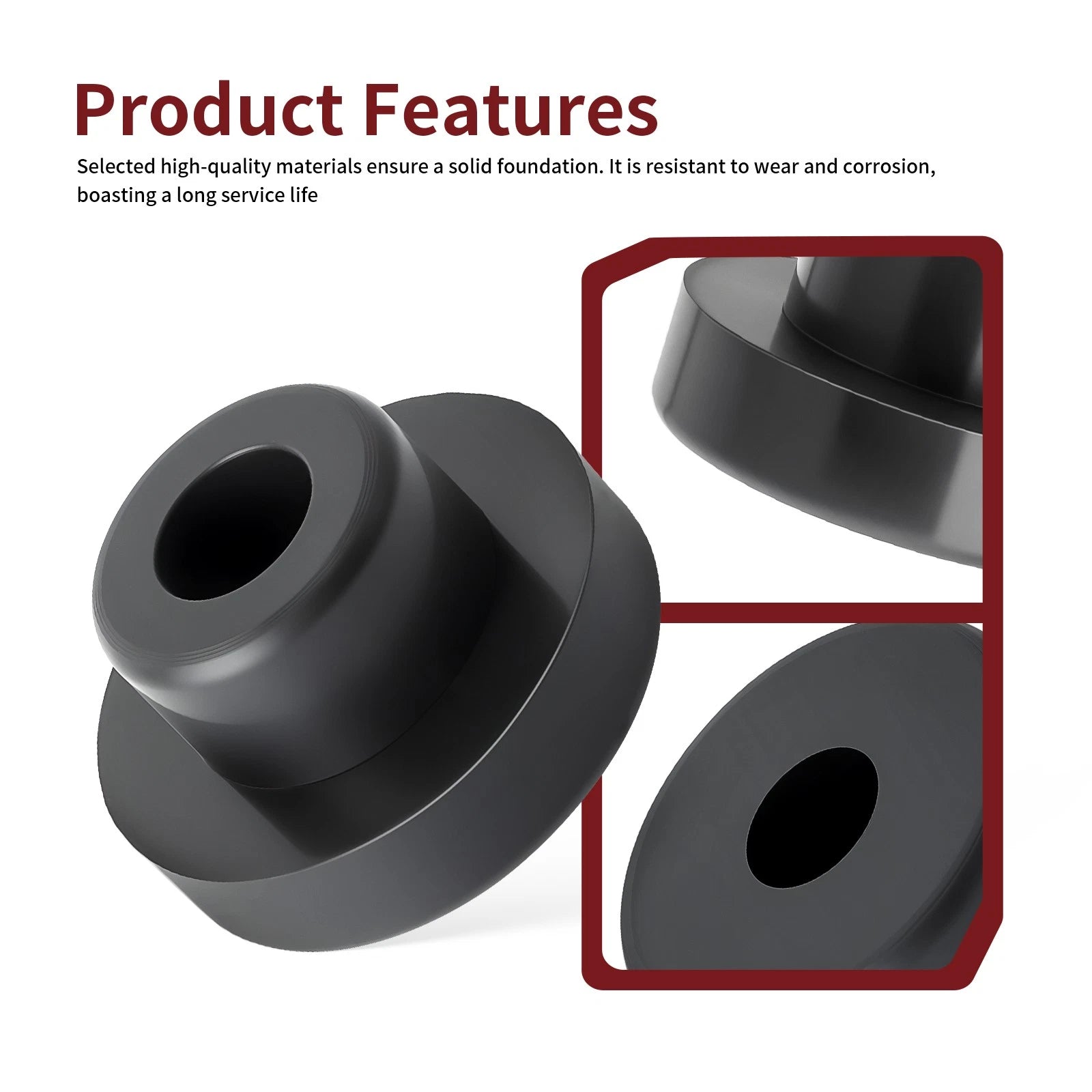 2X Radiator Lower Mount Bushing for Polaris 550 INDY (2000–2023)