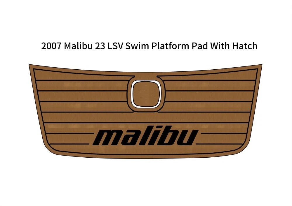 Swim Platform Pad for Malibu 23 LSV (2007) - EVA Foam Teak Flooring Mat