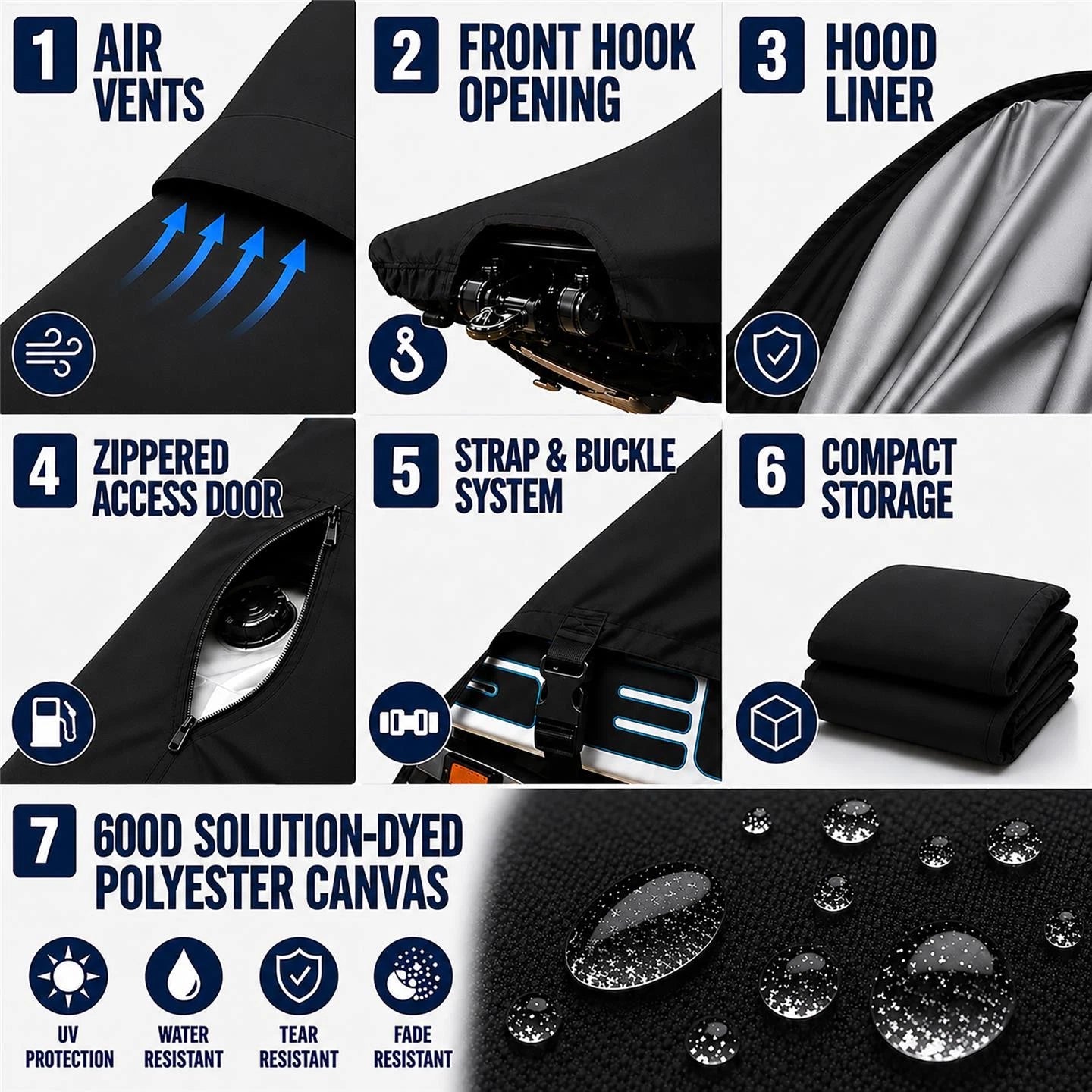 600 Denier Jet Ski Cover for Sea-Doo Bombardier GTR 215 (2012–2016)
