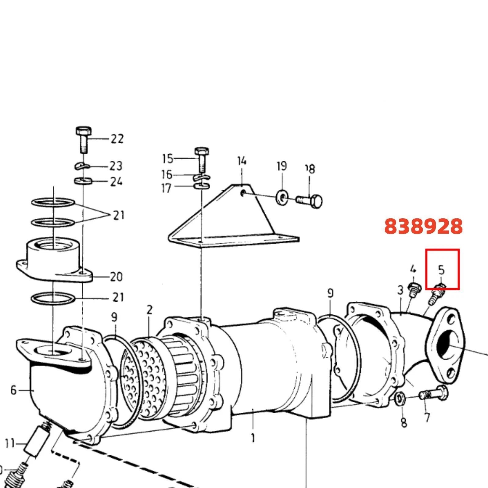 Volvo Penta Plug for Volvo Penta (838928, 3838500, 861546, Sierra 18-6021)