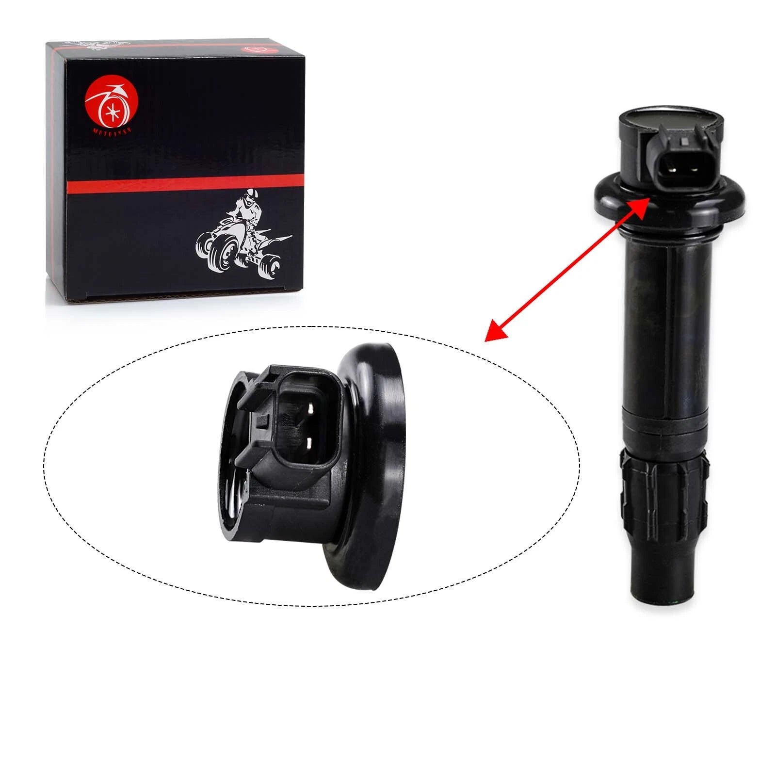 4-Pack Ignition Coil for Yamaha YZF-R1 (2007–2008) 4C8-82310-00-00