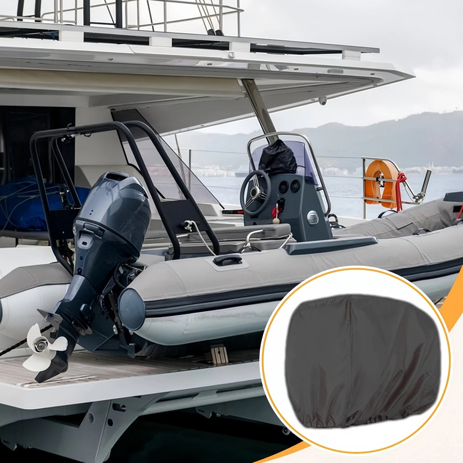 Heavy Duty Waterproof Engine Cover for Yamaha 0-30 HP Outboard (0-30 HP)