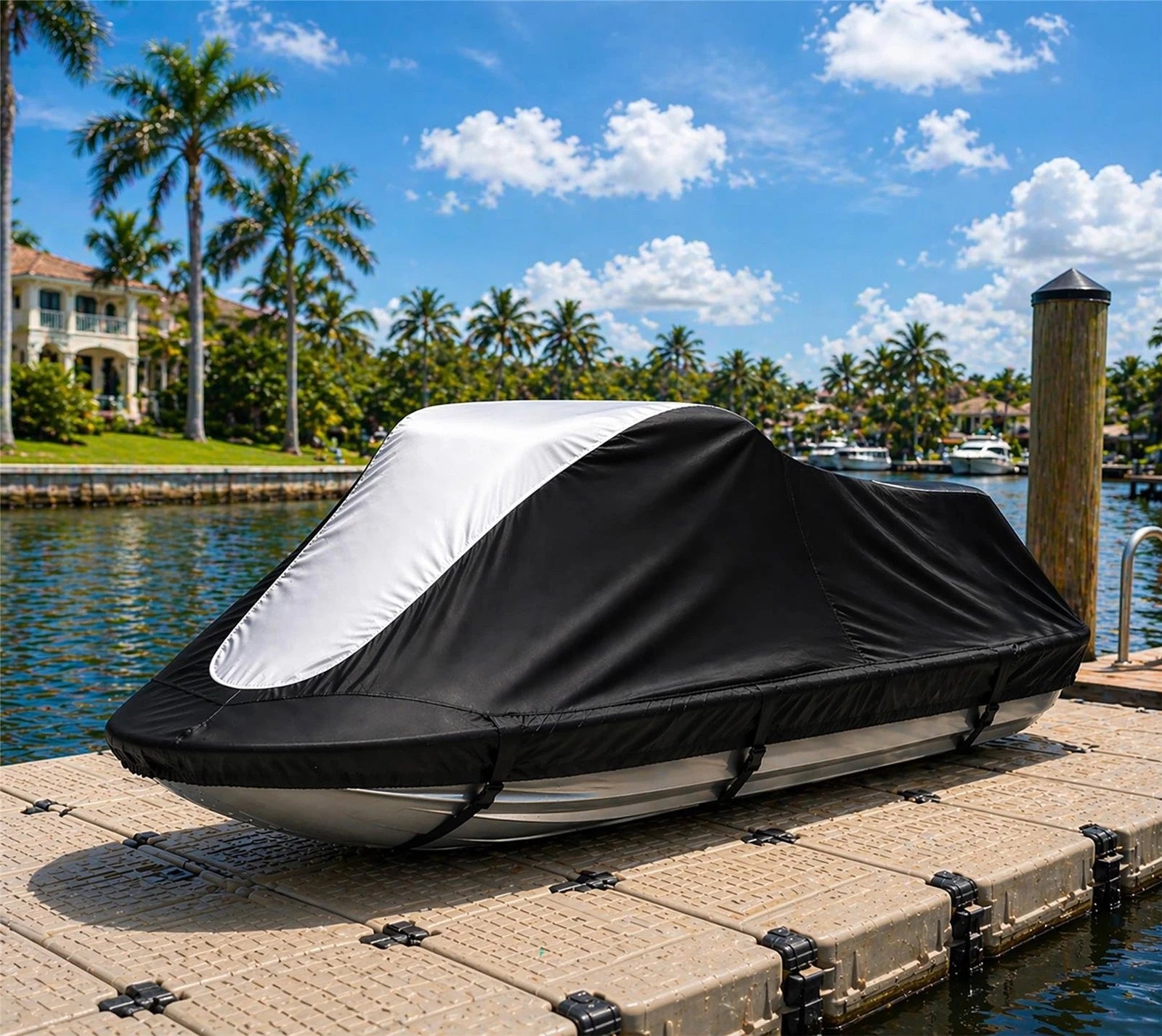 Jet Ski Cover for Sea Doo GTI (1996–2000) Black-Grey