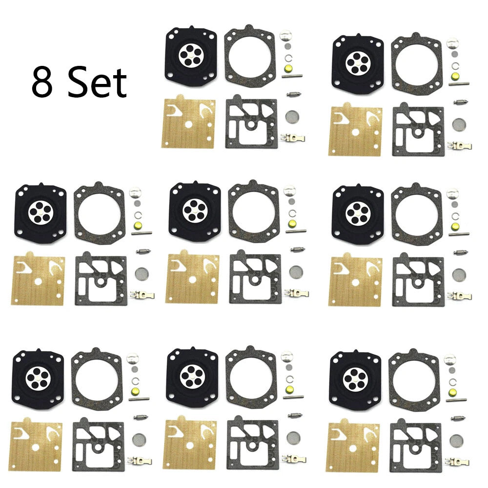 Set of 8 Carburetor Gasket Kit for Walbro K22-HDA (Chainsaw Trimmer)