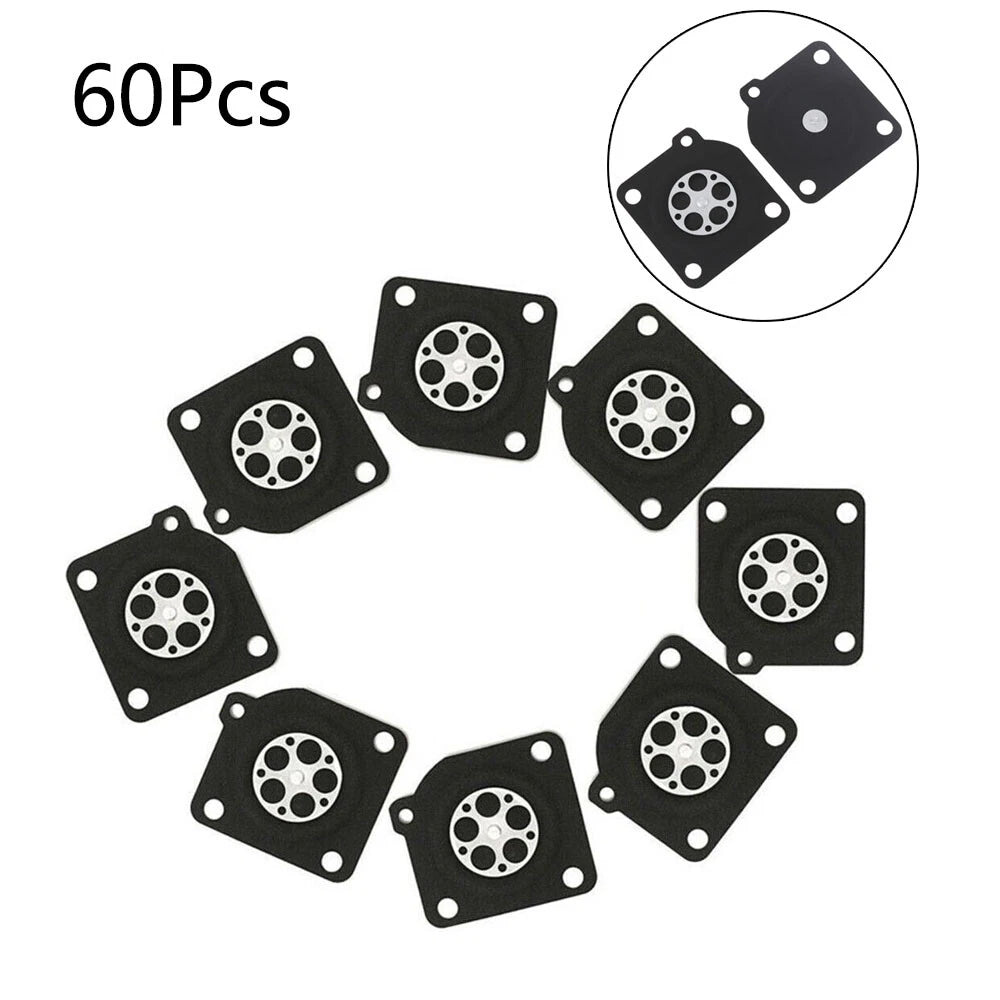 60Pcs Metering Diaphragm for ZAMA C1U Carburetor (Chainsaw Parts)