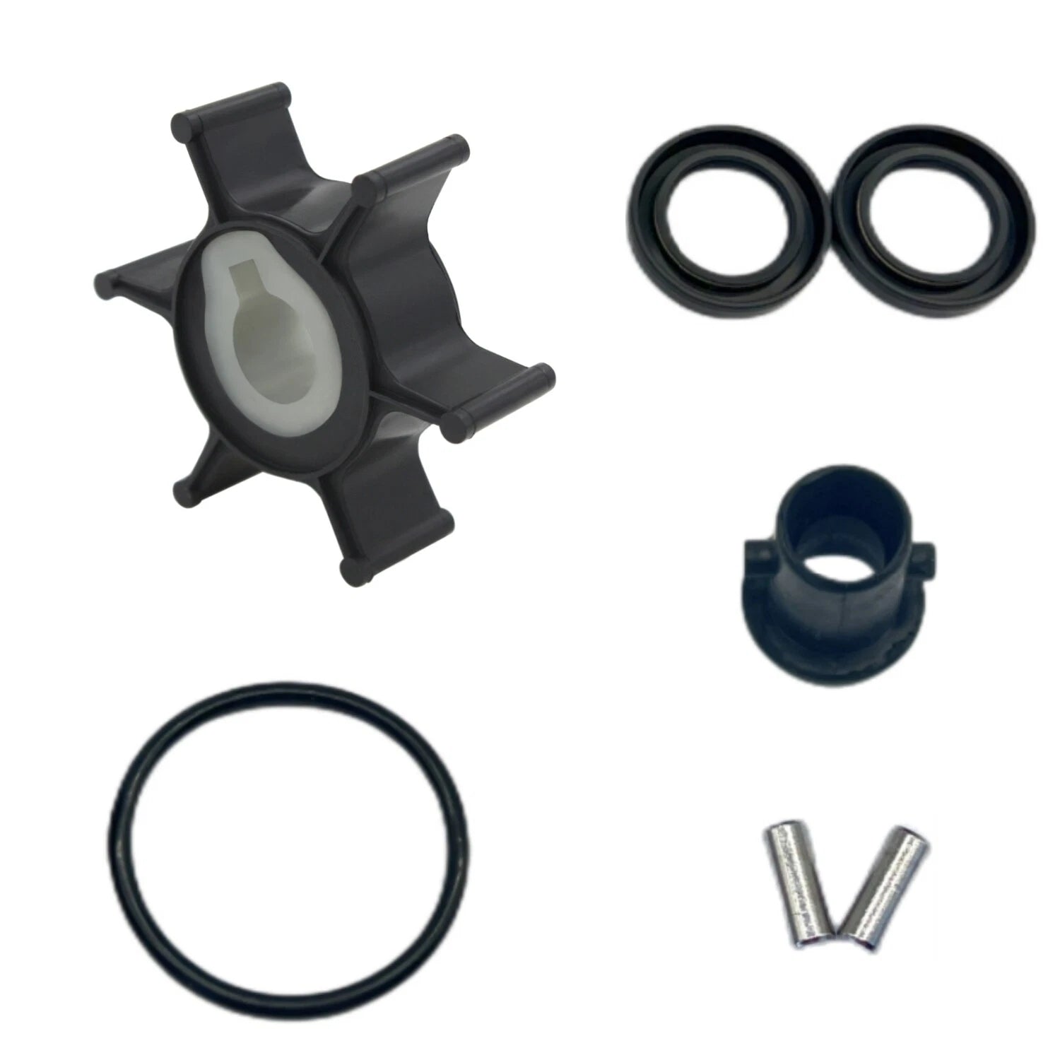 Water Pump Impeller Kit 646-44352-01 for Yamaha 2-Stroke 2HP (1990–1999)