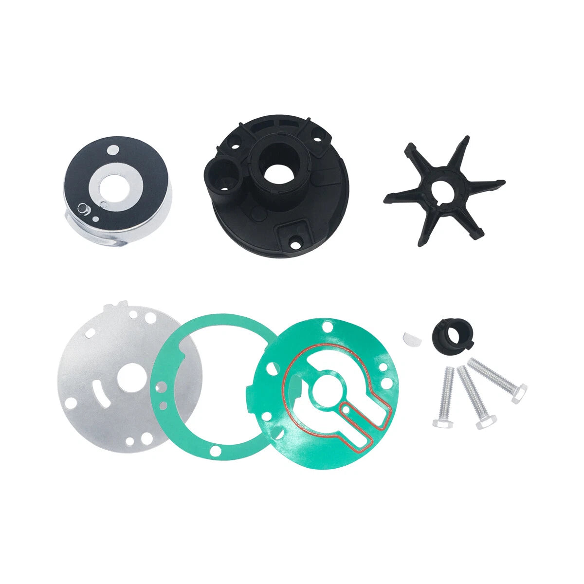 Water Pump Impeller Kit for Yamaha Outboard 25 30 HP (2-Stroke) (1980–2023) 689-W0078-A4