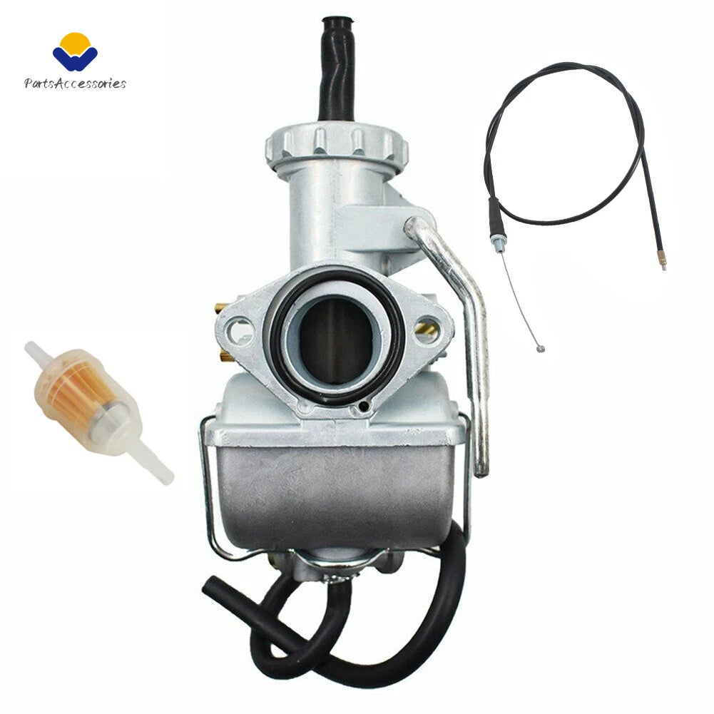 Carburetor & Throttle Cable for Honda CB100 CB125S SL100 SL125 CL100 CL125S (1970–1979)
