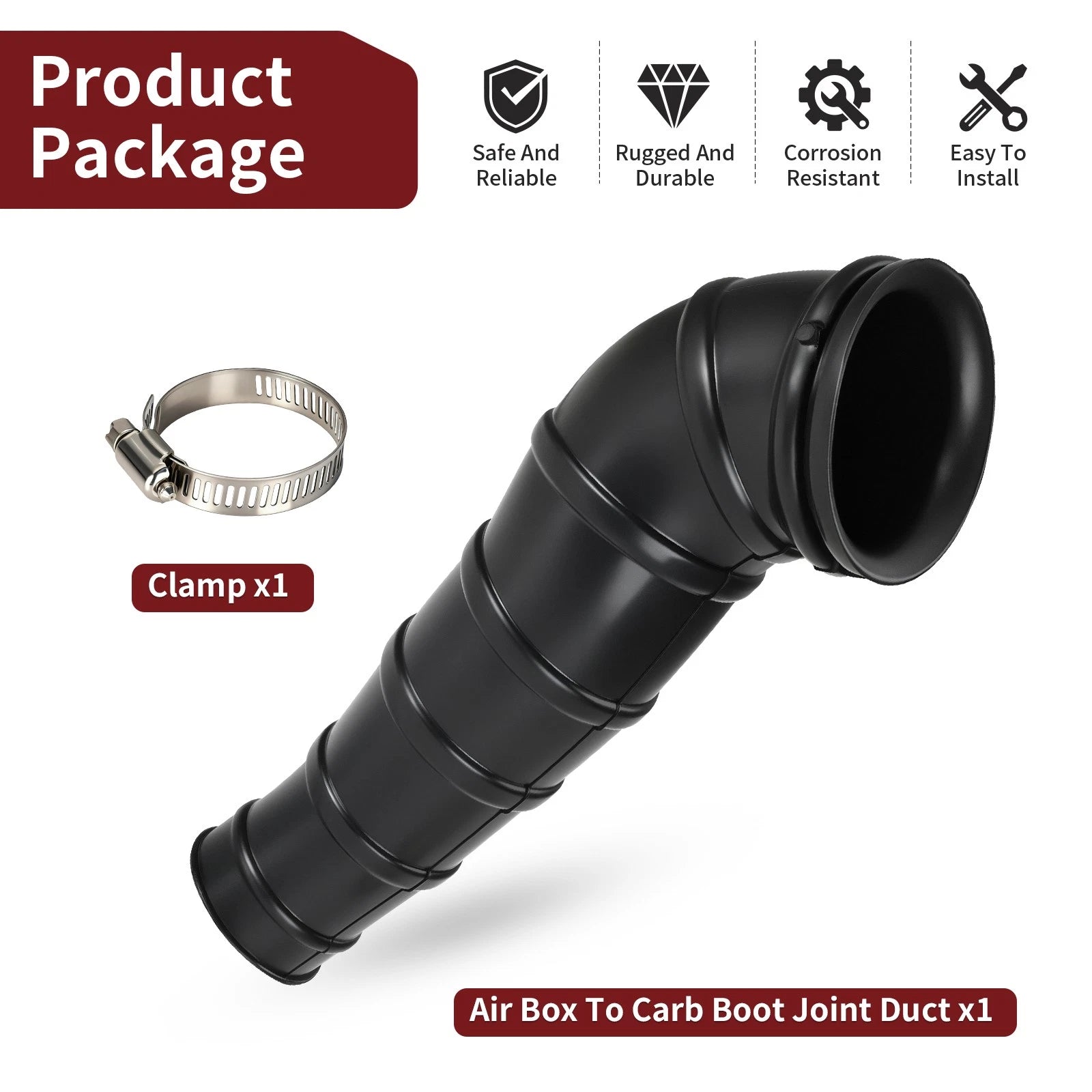 Air Joint Intake Boot for Yamaha Raptor Grizzly Champ Badger YFM 50 80 100