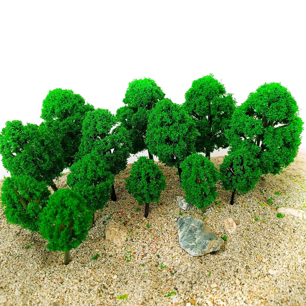 Set of 10 Model Trees for HO N Z Layout (Architecture Train Road Railway)