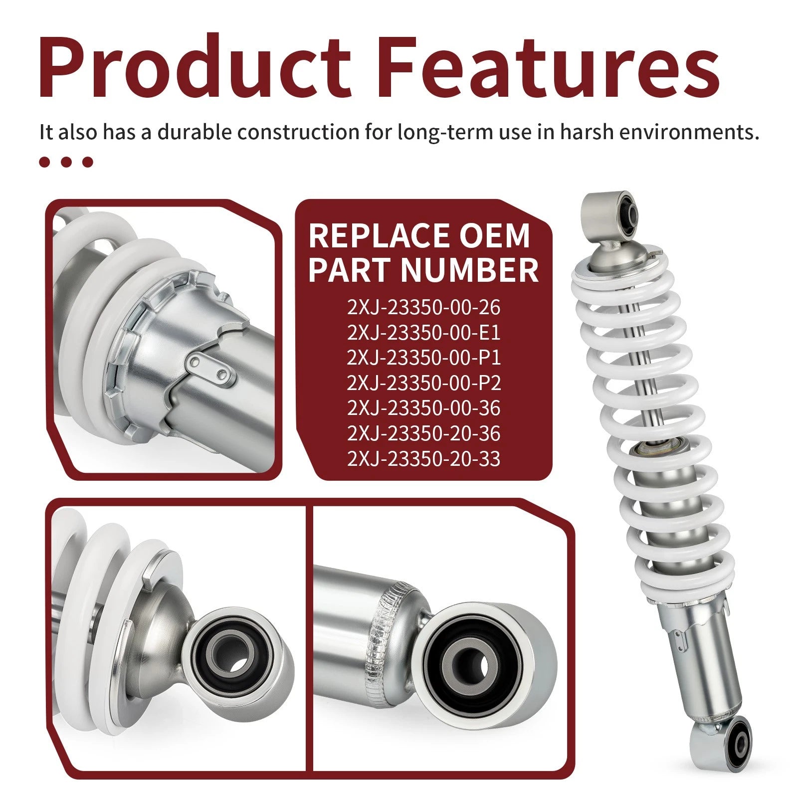 Set of 2 Front Shock Absorbers for Yamaha Blaster YFS200 (1988–2006)