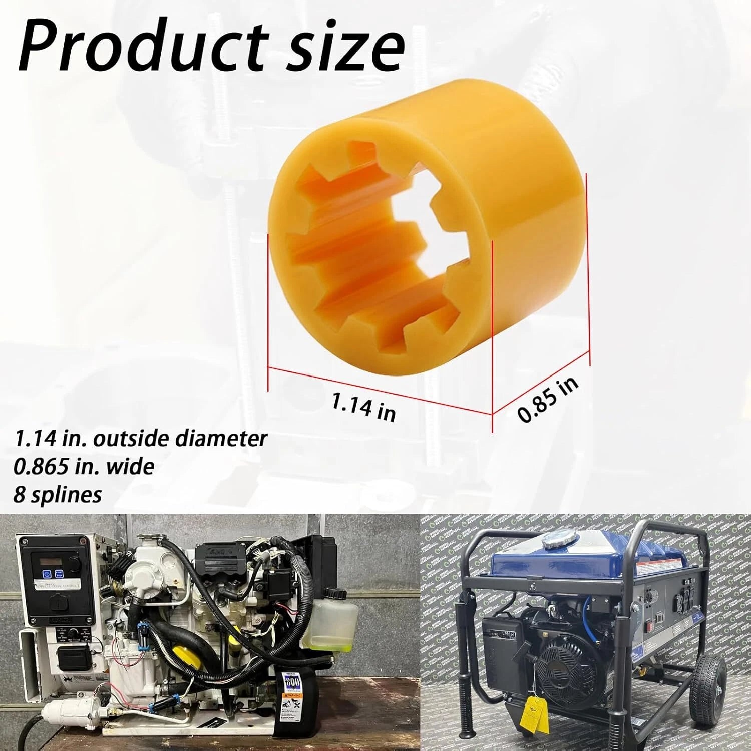 Pump Drive Sleeve for Kohler 5E 4EF 7.3E 6EF 5ECD 4EFCD 7.3ECD 6EFCD