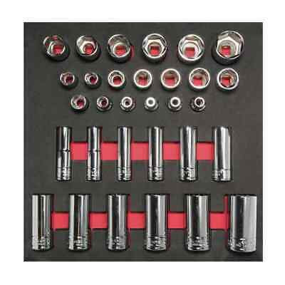 URREA 31 pc 1/2" DRIVE SOCKET SETS WITH ACCESSORIES #CH206