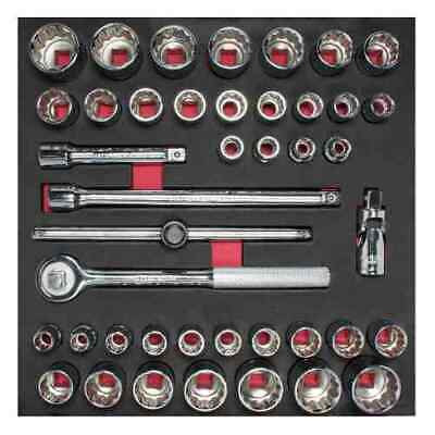 URREA 42 pc 1/2" DRIVE SOCKET SETS WITH ACCESSORIES #CH203